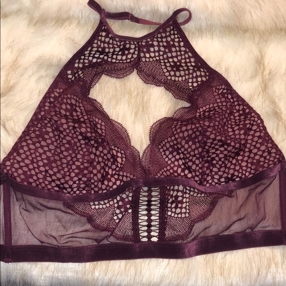 V.S. Burgundy Lingerie Set